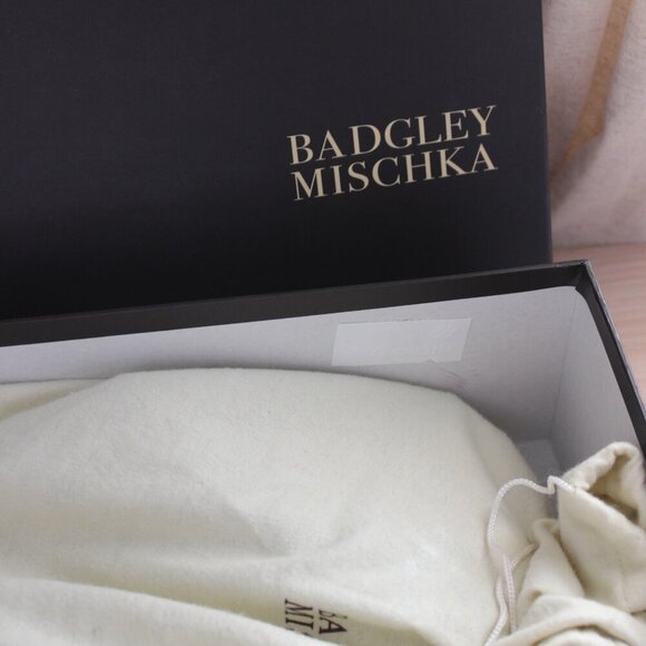 Badgley Mischka Navy Blue Evening Heels - Picture 5 of 9